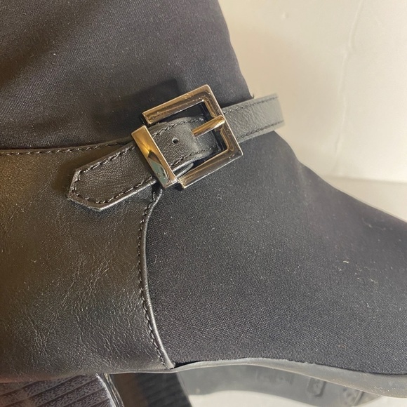 Aerosoles square toe 3” inch heel black boots / booties. Size 9 - Picture 3 of 9